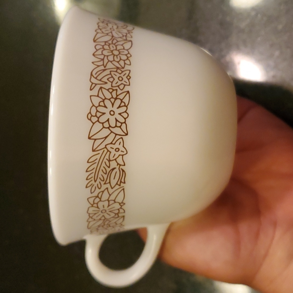 Woodland brown vintage Pyrex corning teacup  coffee cup/ mug
